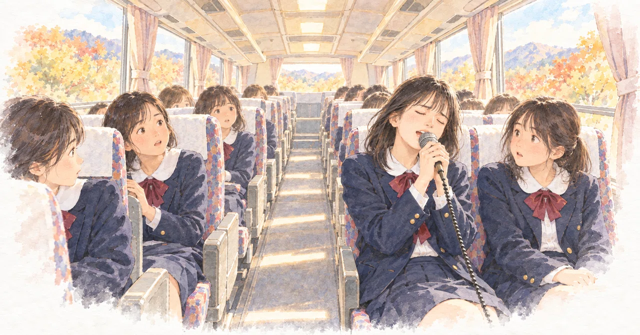 Open Arms on the School Trip Bus｜猫のごきじ