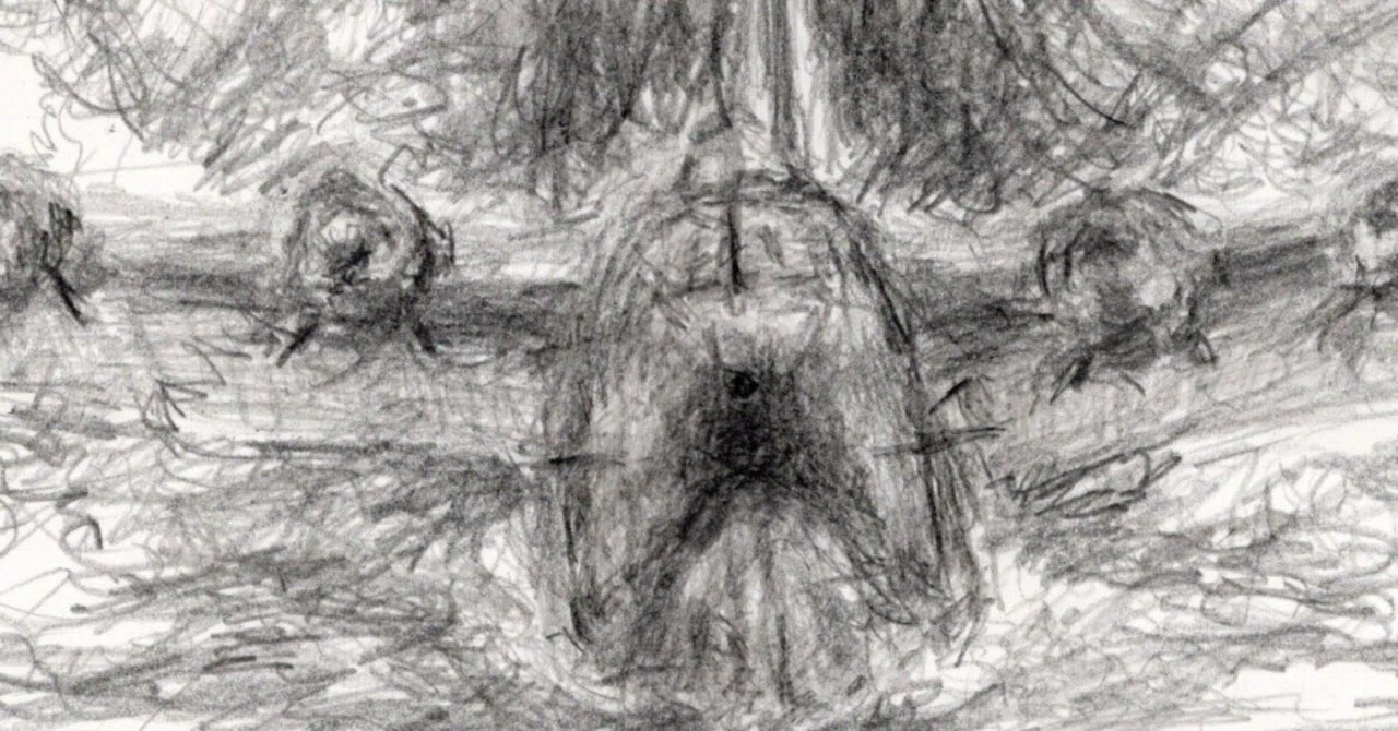 鉛筆画】緊急離水！ 迫りくる脅威からの脱出！ 絵コンテ風の感じで