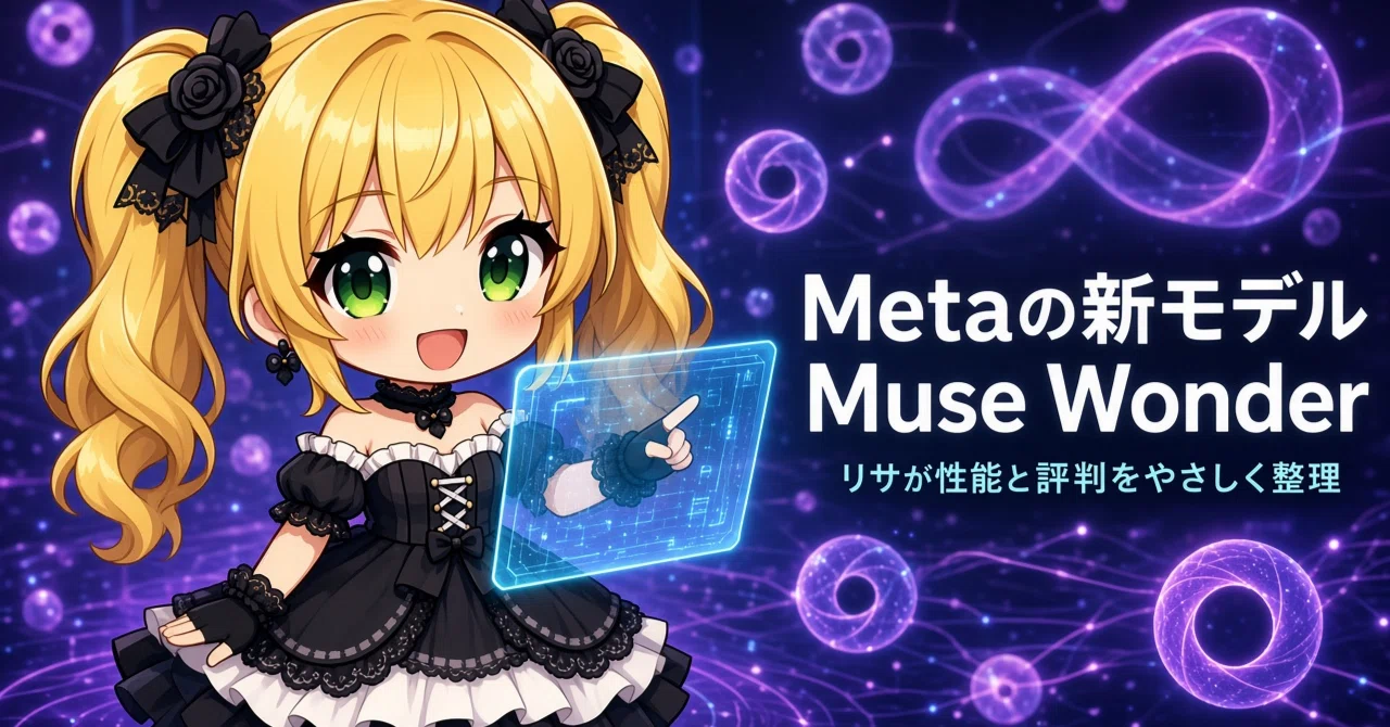 Metaの新モデル「Muse Wonder」って何がすごいの？リサが性能と評判を ...