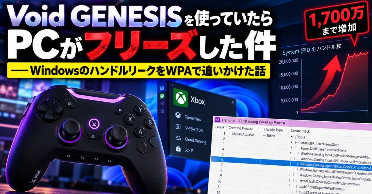 My PC froze while using Void GENESIS—Tracking down a Windows handle ...