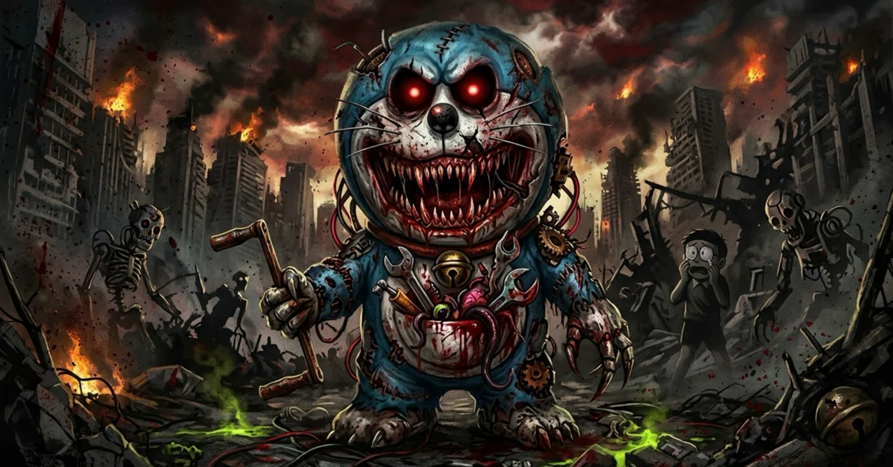 Pop Horror: 'Terror! Doraemon ️'｜Rom.L.Des