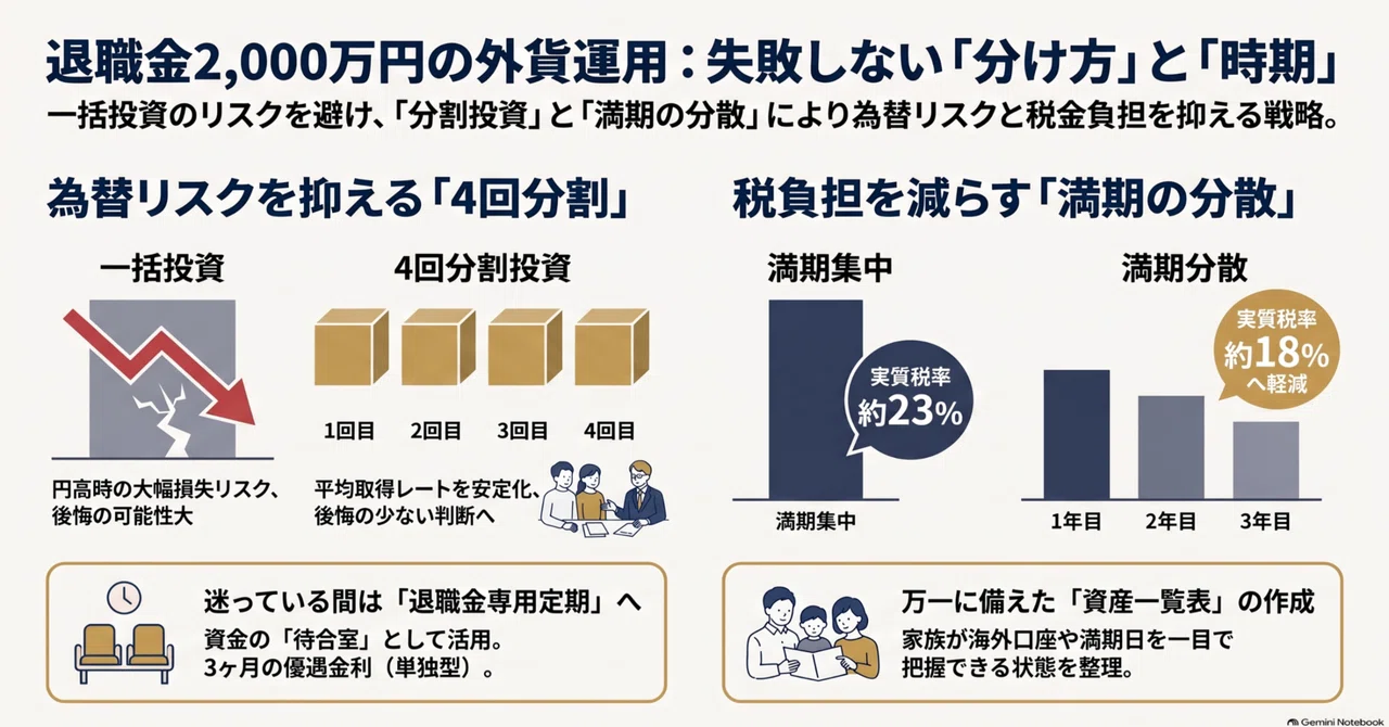 Before putting 20 million yen of retirement money into foreign currency ...