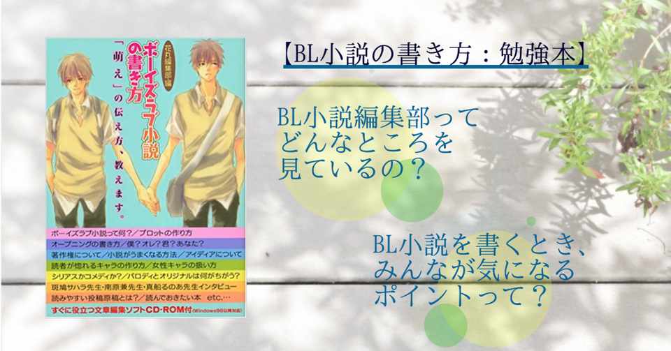 Bl小説書き方 勉強本 ボーイズラブ小説の書き方 月影 Note