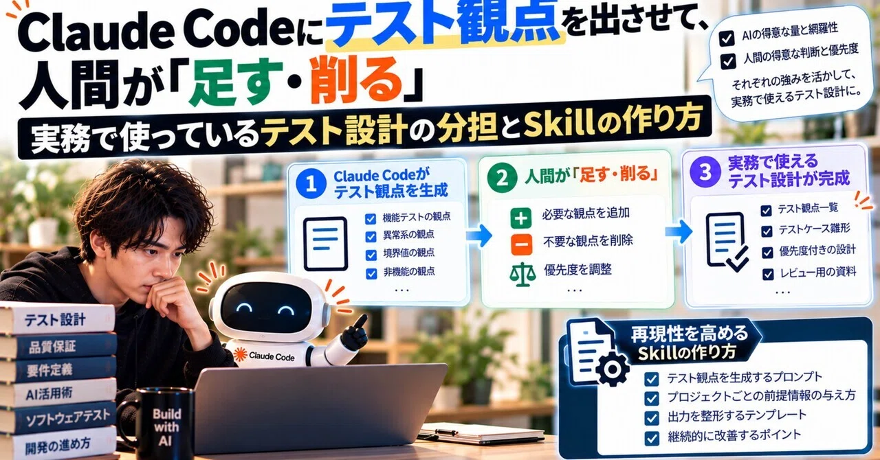 Having Claude Code generate test perspectives, and humans 'add or trim ...