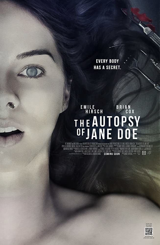 42製作映画を観る The Autopsy Of Jane Doe ジェーン ドウの解剖 17年5月日劇場公開 Eigadays Note