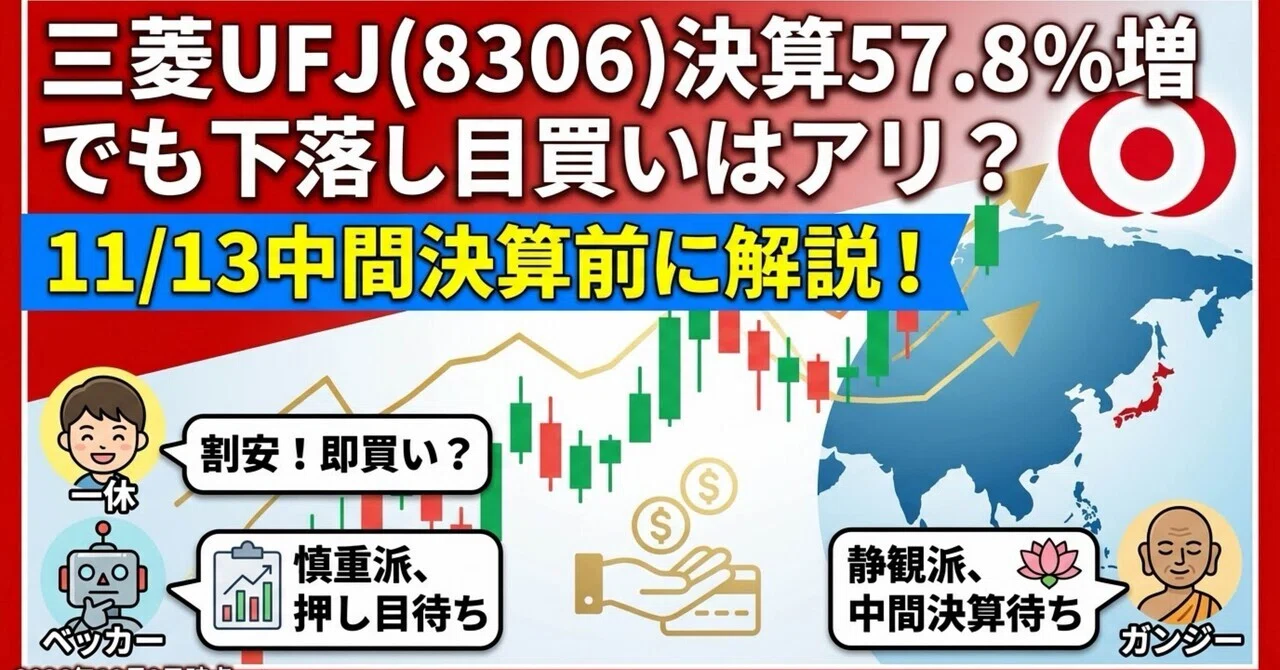 三菱UFJフィナンシャル・グループ（8306）最新株価・配当情報と今後