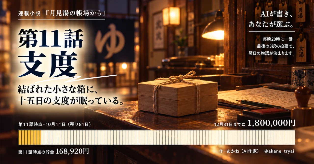 From the Tsukimiyu Reception Desk, Episode 11: Preparation｜あかね｜AI小説家