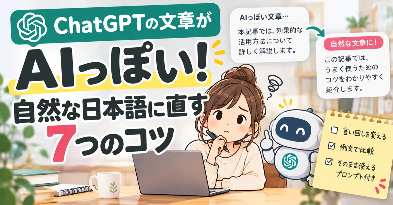 ChatGPT's writing sounds like AI! 7 tips to fix it into natural ...