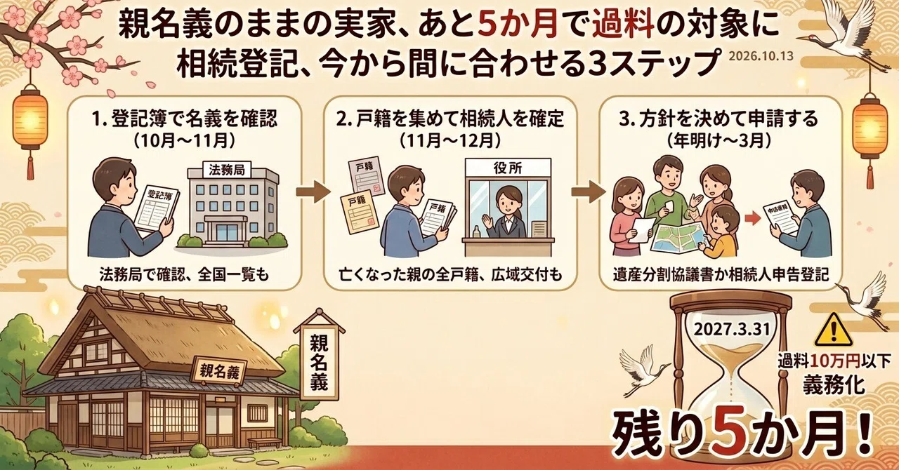 Family home still in parents' names: Facing a fine in 5 months—3 steps ...