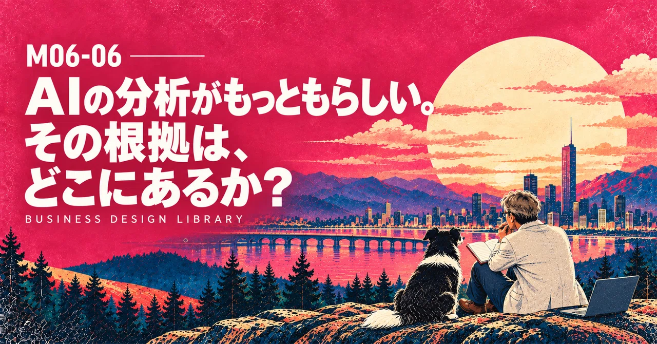 M06-06 | AI analysis sounds plausible. Where is the evidence?｜問題設定×AI｜がっきー
