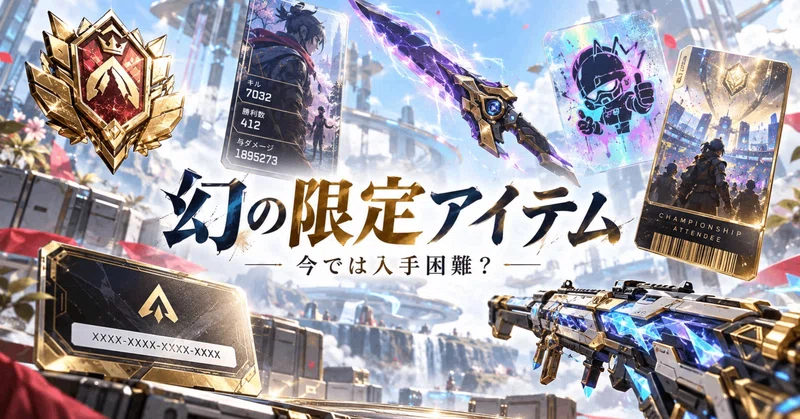 【Apex】今では入手困難な幻の限定アイテム!レアスキン・バッジ・コラボ報酬の歴史を振り返る