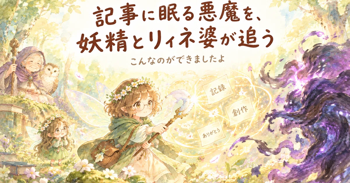 [Baton Project] A fairy was born from my note. 