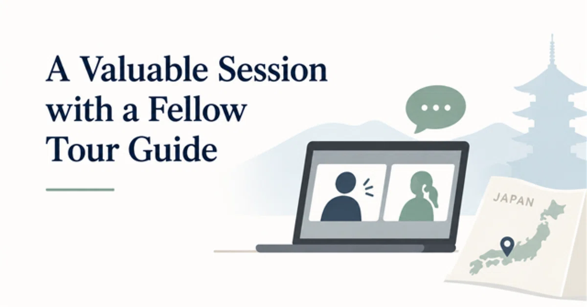 A Valuable Session with a Fellow Tour Guide｜Kazu