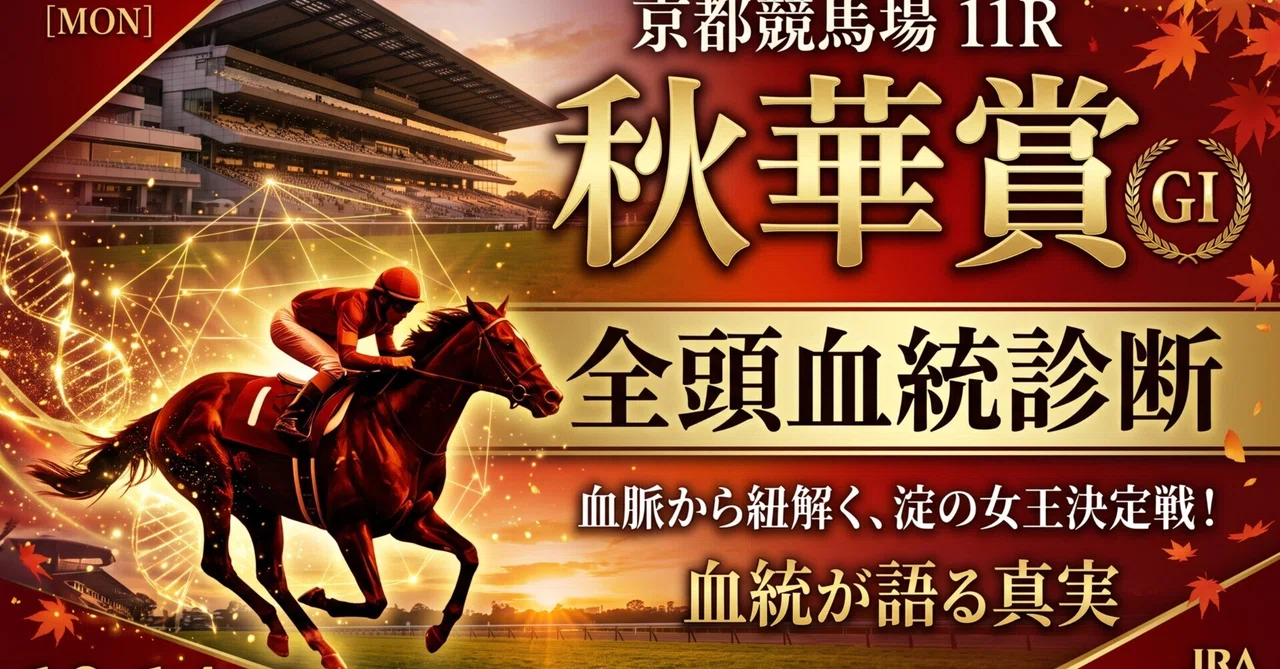 [Shuka Sho 2026] Pedigree Analysis of the 18 Scheduled Runners｜カケル ...