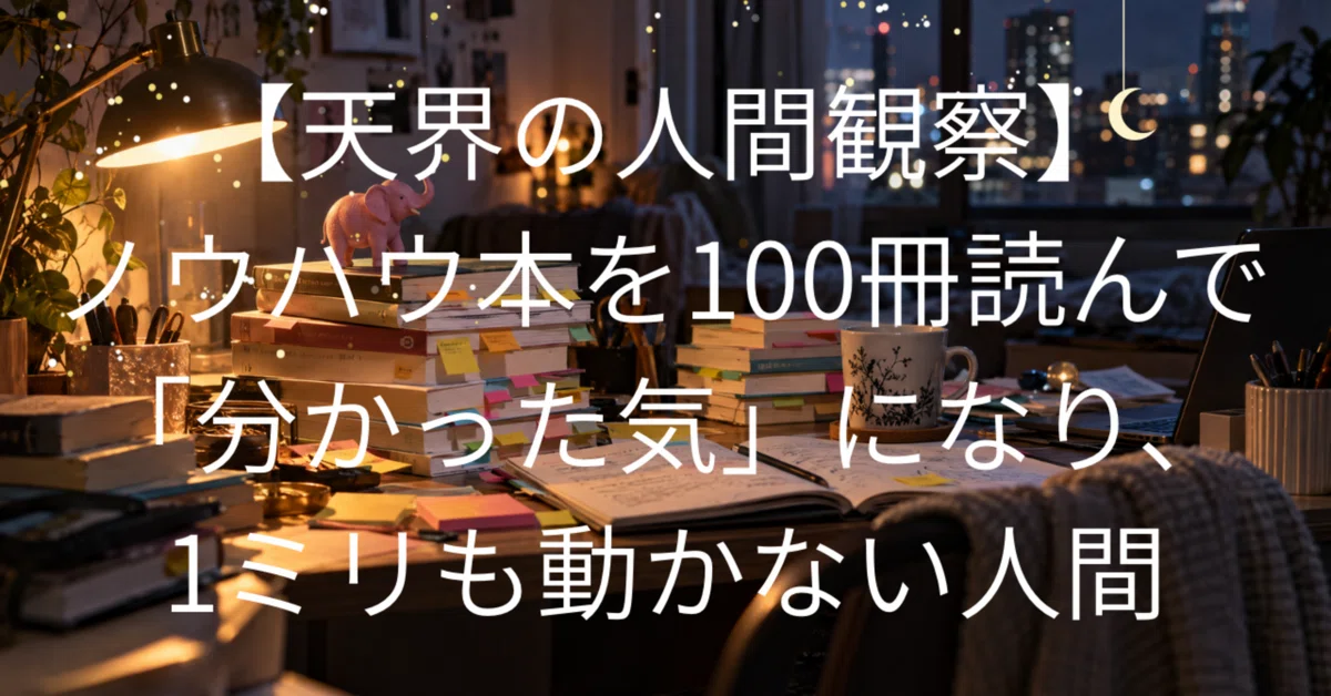 #446 [Heavenly Human Observation] The person who reads 100 how-to books ...