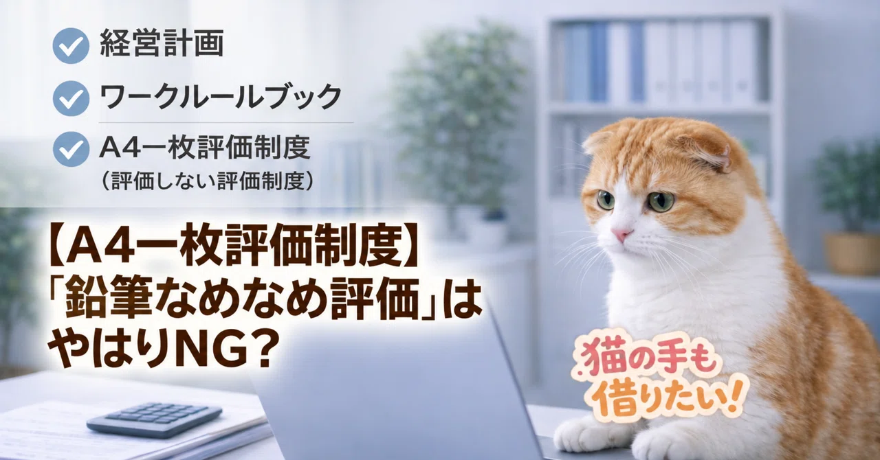 [A4 One-Sheet Evaluation System] Is 'Subjective Adjustment' Actually a ...