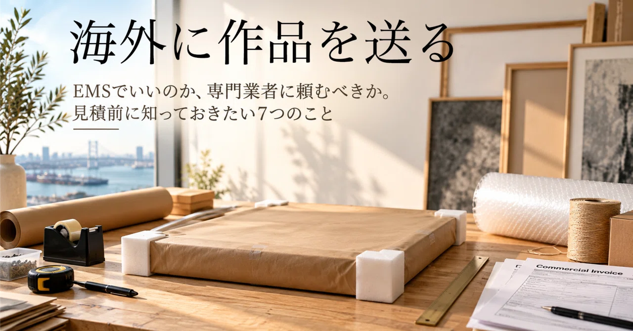 海外に作品が売れた。EMS・DHL・美術品輸送、見積前に確認したいこと｜ran