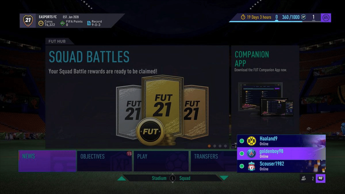 Fifa 21スカッドバトル ディビジョンライバルズの報酬システムが明らかに Blue United Eスポーツ Note