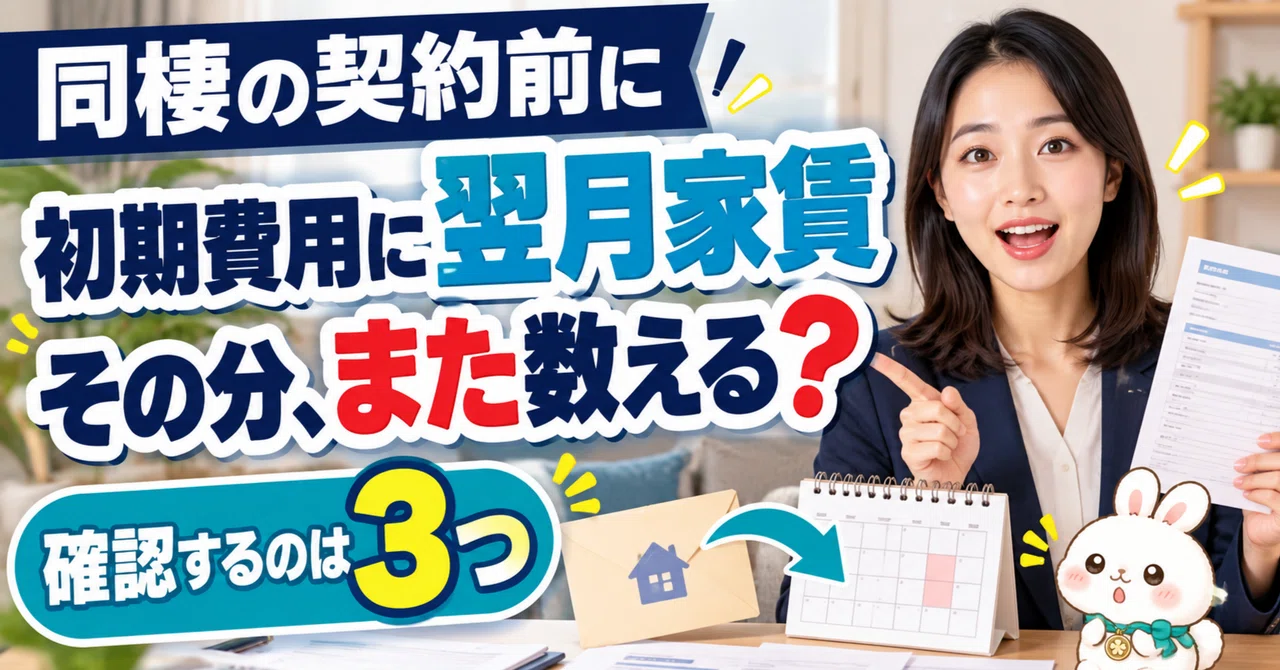 Next Month's Rent Included in Initial Moving-in Costs | 3 Checks to ...