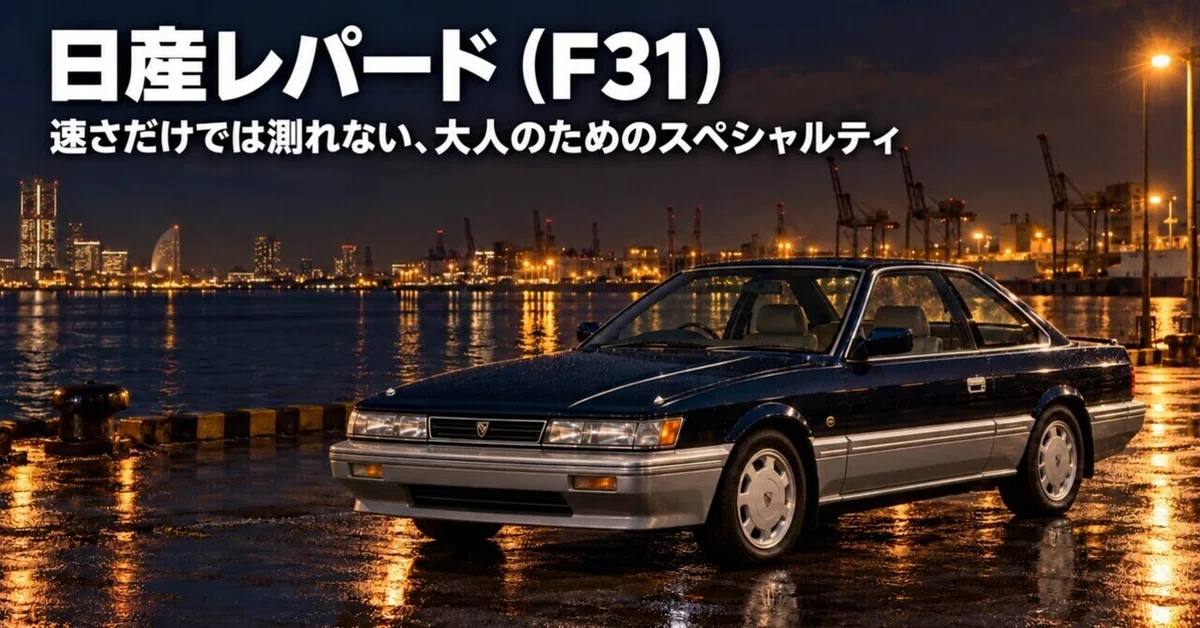 Speed Bus Model Nissan Leopard (F31) — A Specialty Car for Adults That Cannot Be ...
