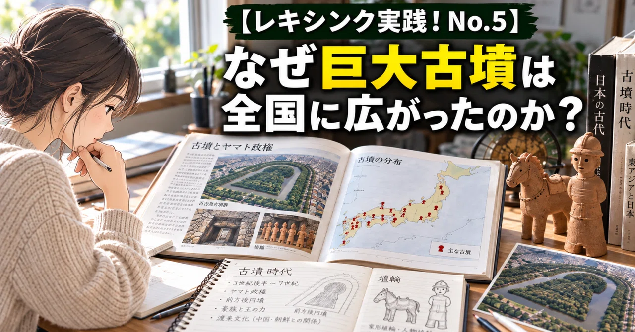 レキシンク実践！No.5】なぜ巨大古墳は全国に広がったのか？｜“学び方