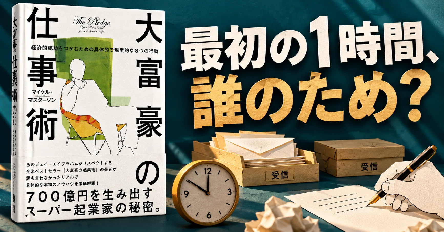 大富豪の仕事術』書評メモ｜メールを開く前の1時間が、人生を変える