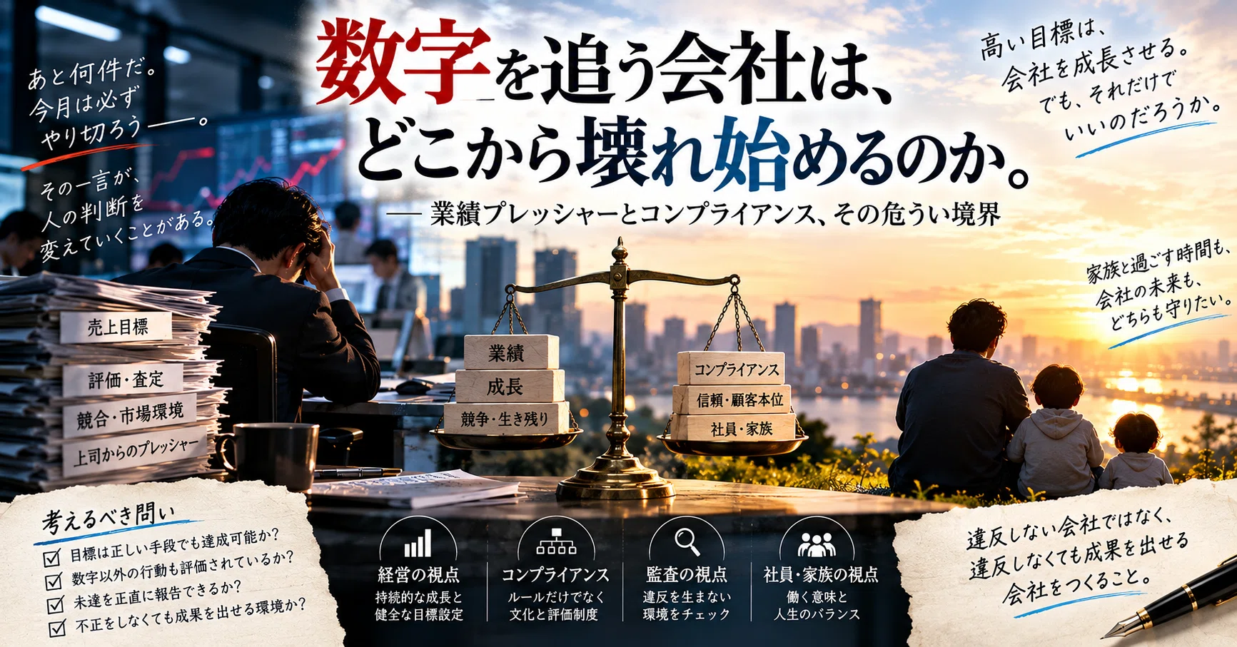 数字を追う会社はどこから壊れ始めるのか｜資格×実務｜会社員の合格ノート