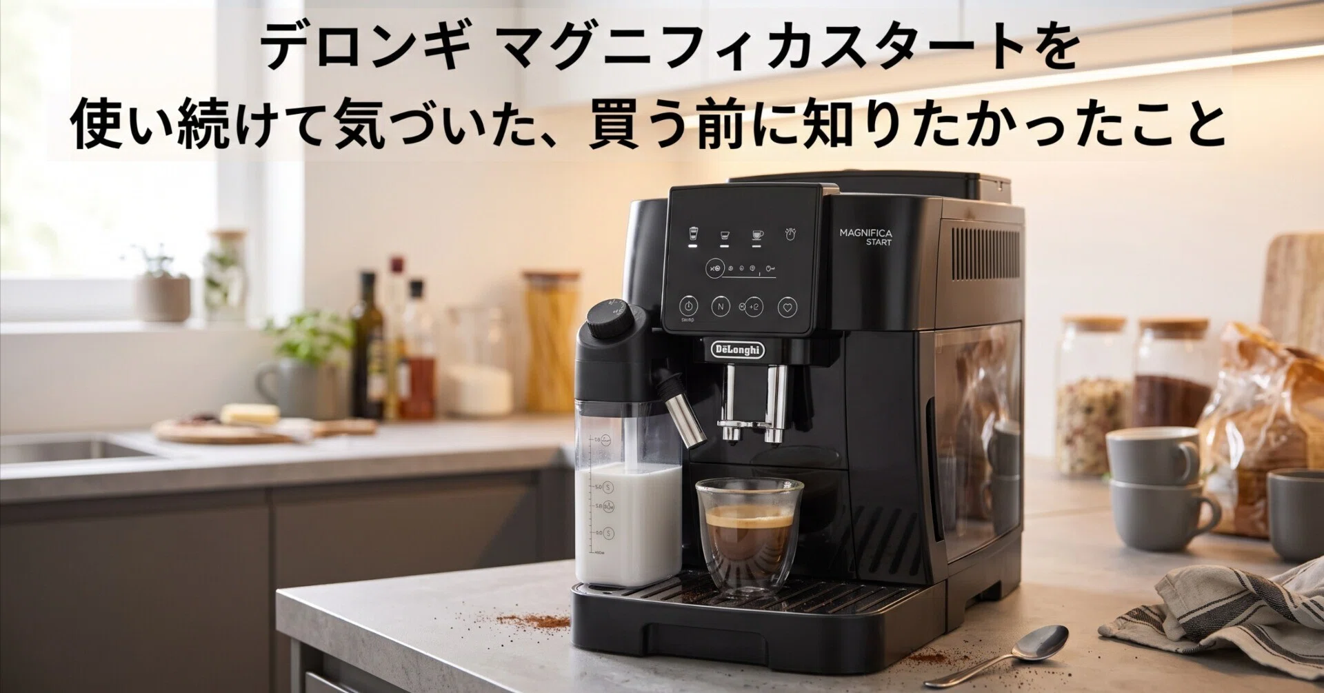 デロンギ マグニフィカスタートを使い続けて気づいた、買う前に知り