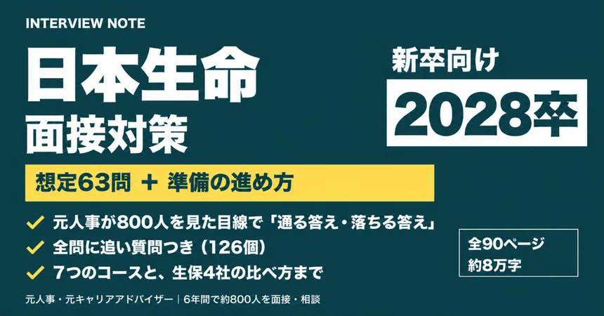 [Class of '28] Nippon Life Insurance Interview Preparation | 63 ...