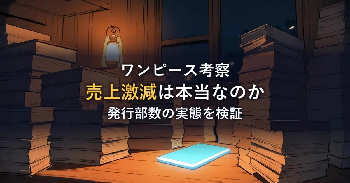 [One Piece Analysis] Is the sharp decline in tankobon sales true? The ...