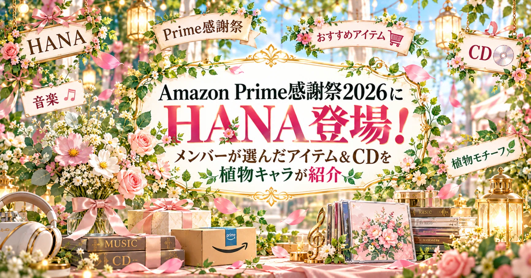 Amazon Prime感謝祭2026にHANA登場！メンバーが選んだアイテム＆CDを