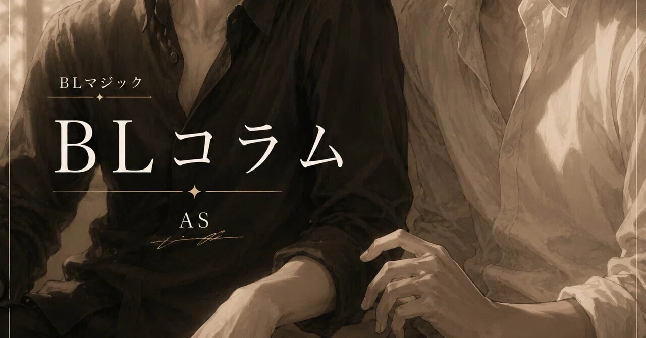 BL Column | #073 Why are composed older men so alluring?｜~BL magic~AS