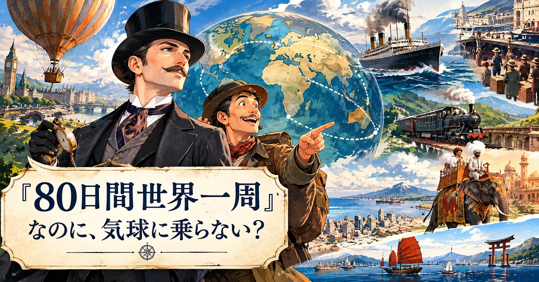 80日間世界一周』なのに、気球に乗らない？｜小林 蜜 / こばやし みつ