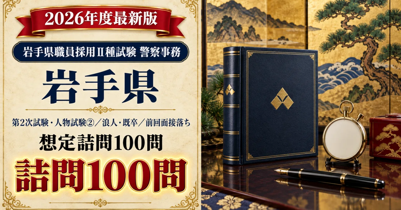 [Iwate Prefecture Class II Police Administration] 100 Expected ...