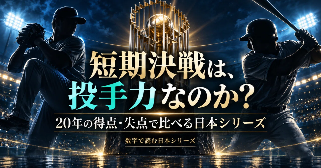 Is pitching the key to short-series success? In 20 years of the Japan ...