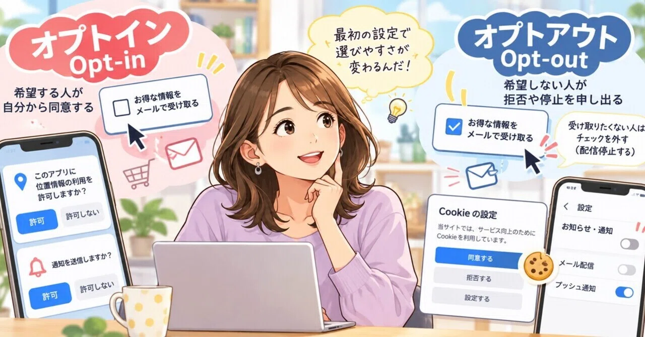Easy Explanation of DX Terms 37. Opt-in, Opt-out｜岸 晶子