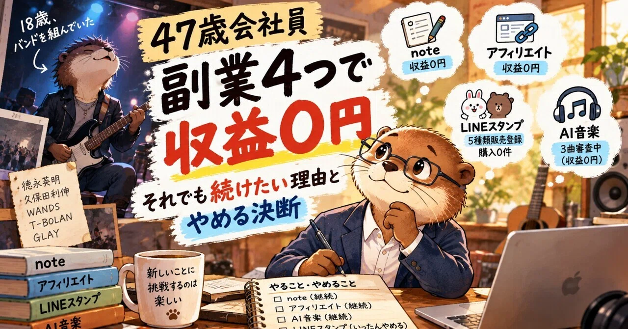 47-year-old office worker, 4 side hustles, 0 yen in revenue. The reason ...