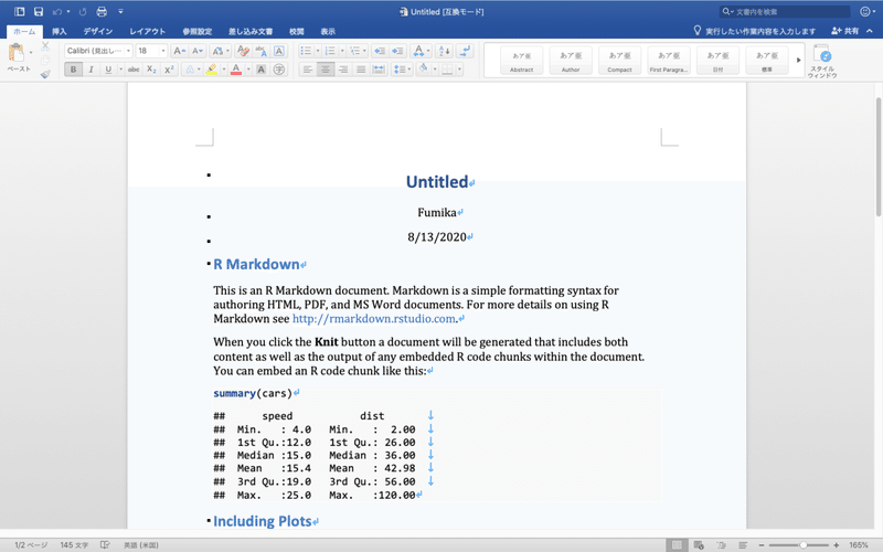 ラクをしたいための下準備。R Markdownを入れてみた｜Fumika Ani｜note