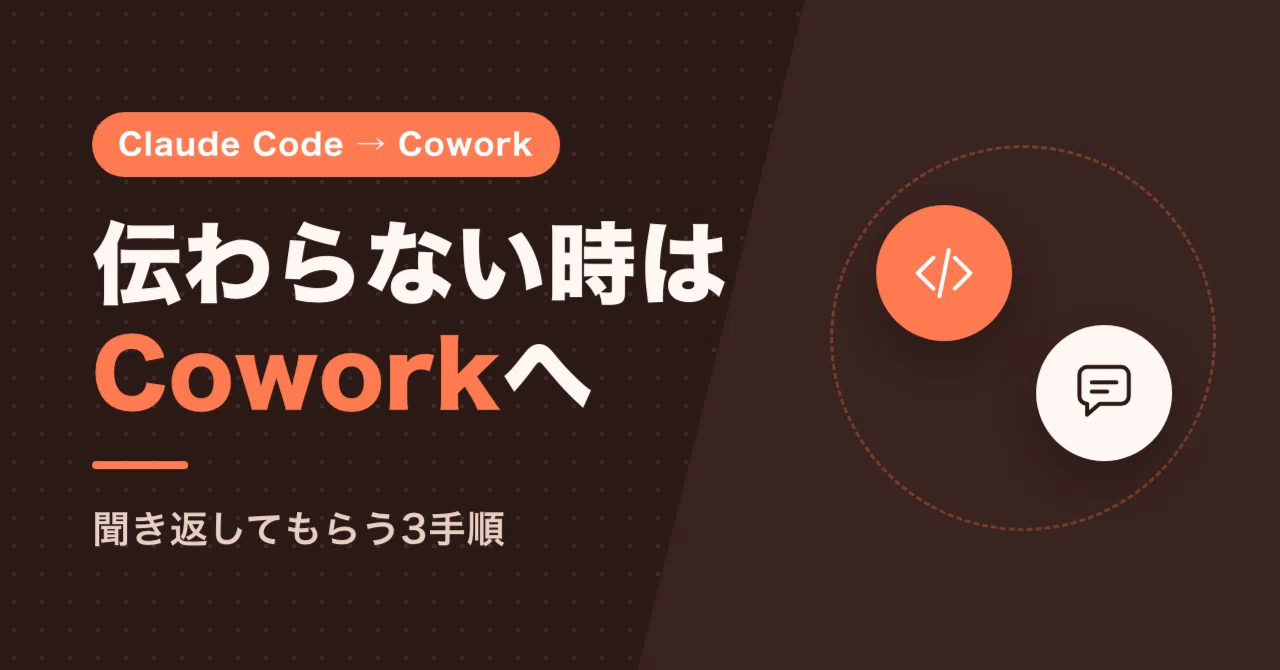 3 Steps to Switch to Cowork When Claude Code Isn't Clicking｜Aitame(あいため ...