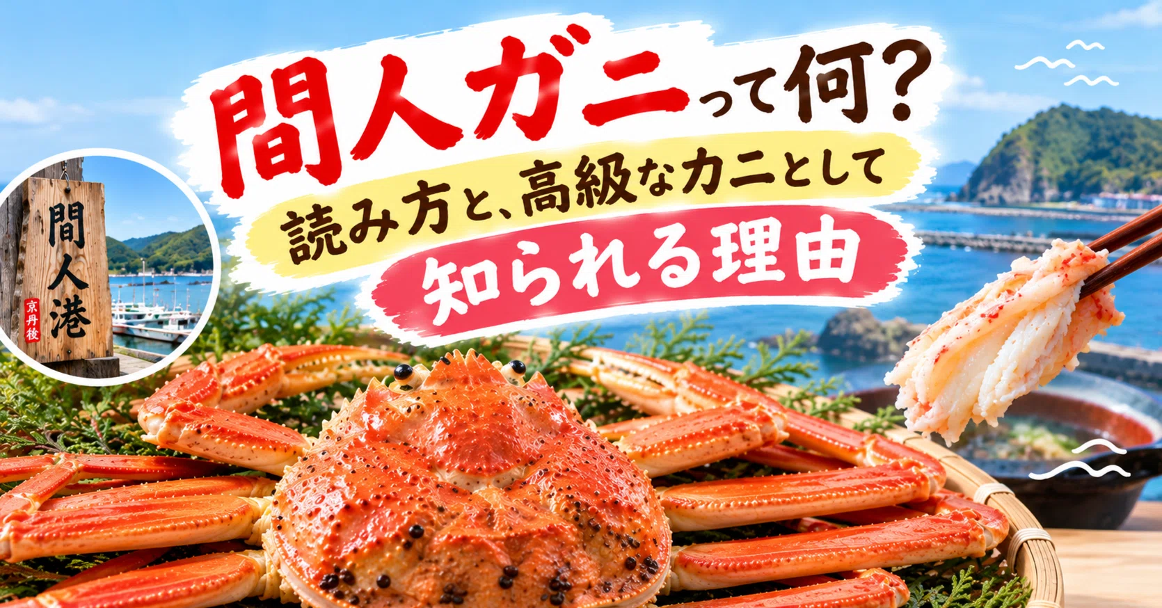 間人ガニって何？読み方と、高級なカニとして知られる理由｜京丹後市