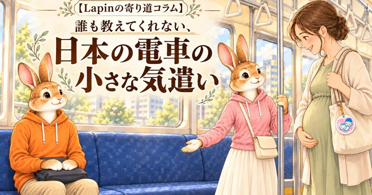 [Lapin's Detour Column] The little considerations on Japanese trains ...