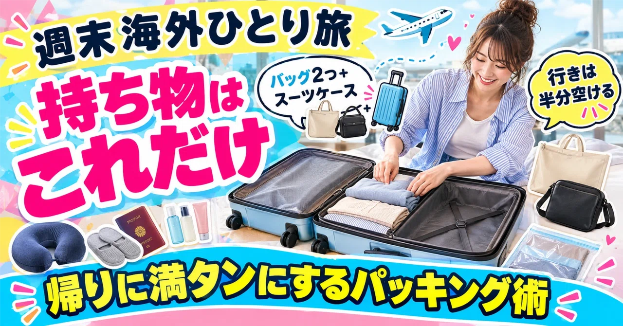 Weekend solo trips abroad: This is all I pack. Packing tips to fill it ...