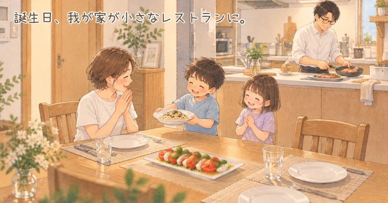 My birthday, our home becomes a little restaurant.｜Rie