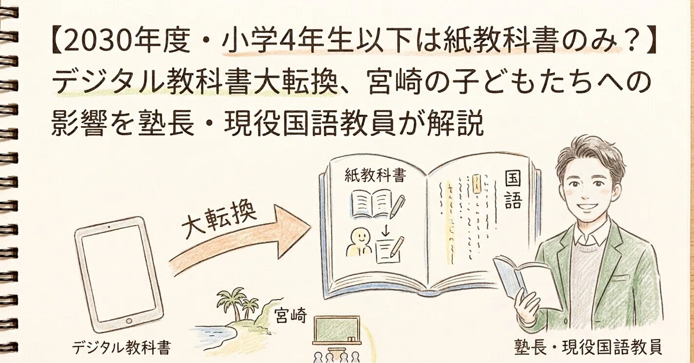 2030年度・小学4年生以下は紙教科書のみ？】デジタル教科書大転換