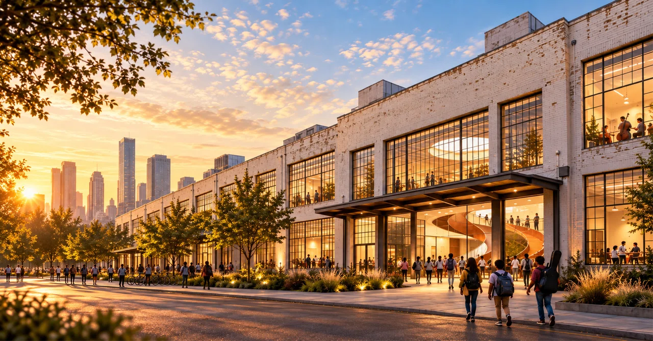 A Coffee Factory Becomes a Music School—Layering New Time onto a 90 ...