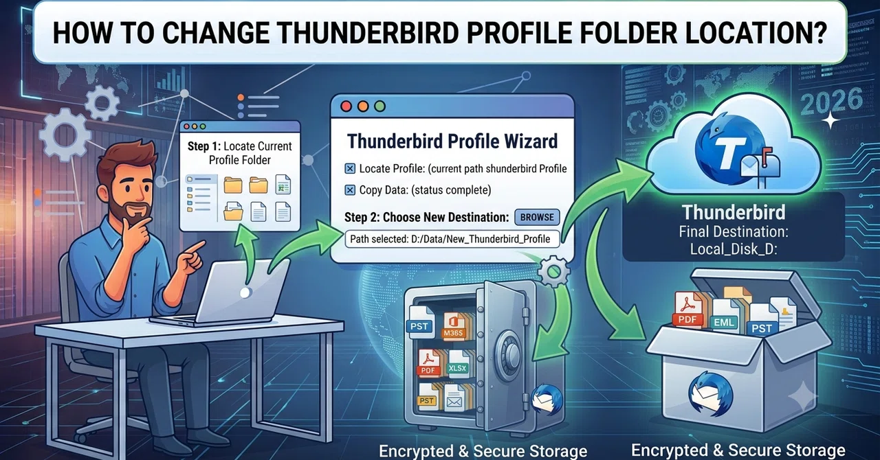 How to change the storage location of the Thunderbird profile folder ...