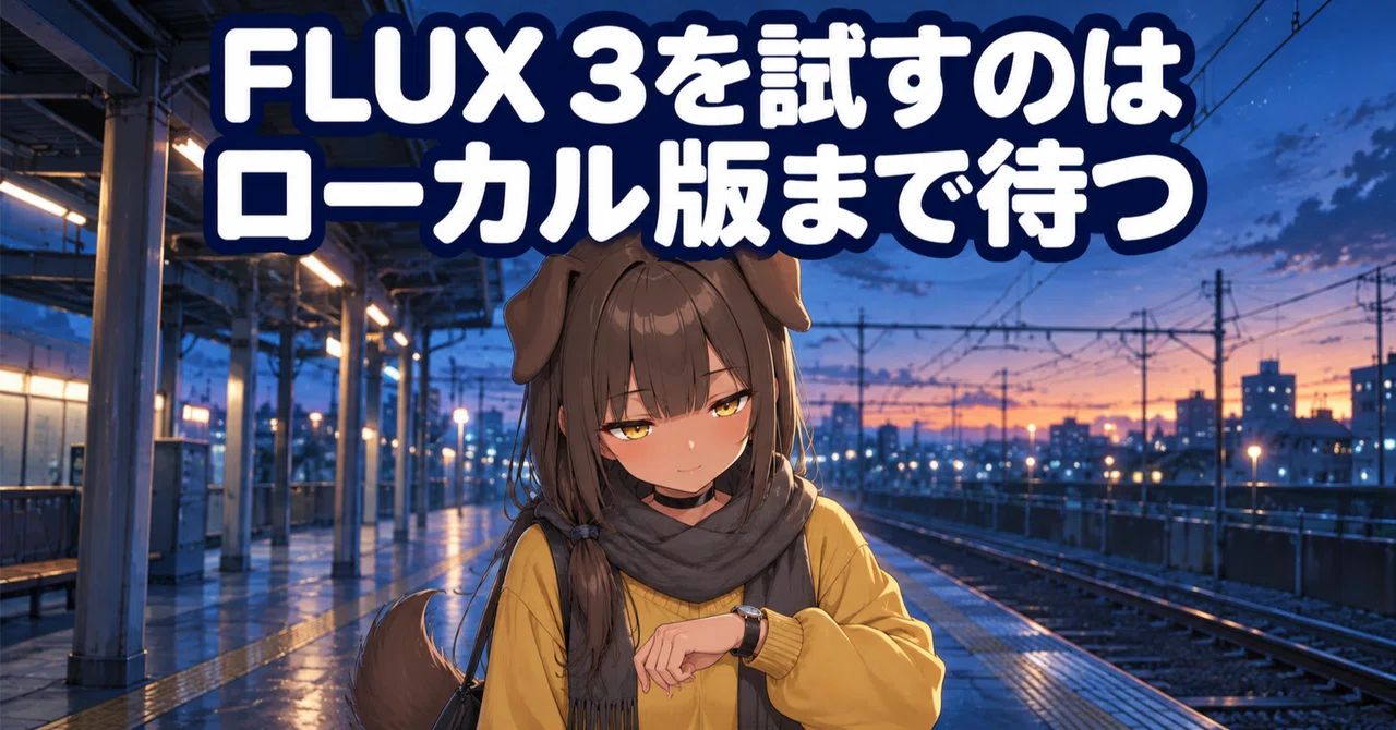 FLUX 3 Imageはローカルでいつ使える？オープンウェイト版・料金・商用ライセンスを…