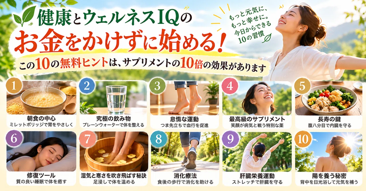 You no longer need to spend too much money for your health. 10 free ...