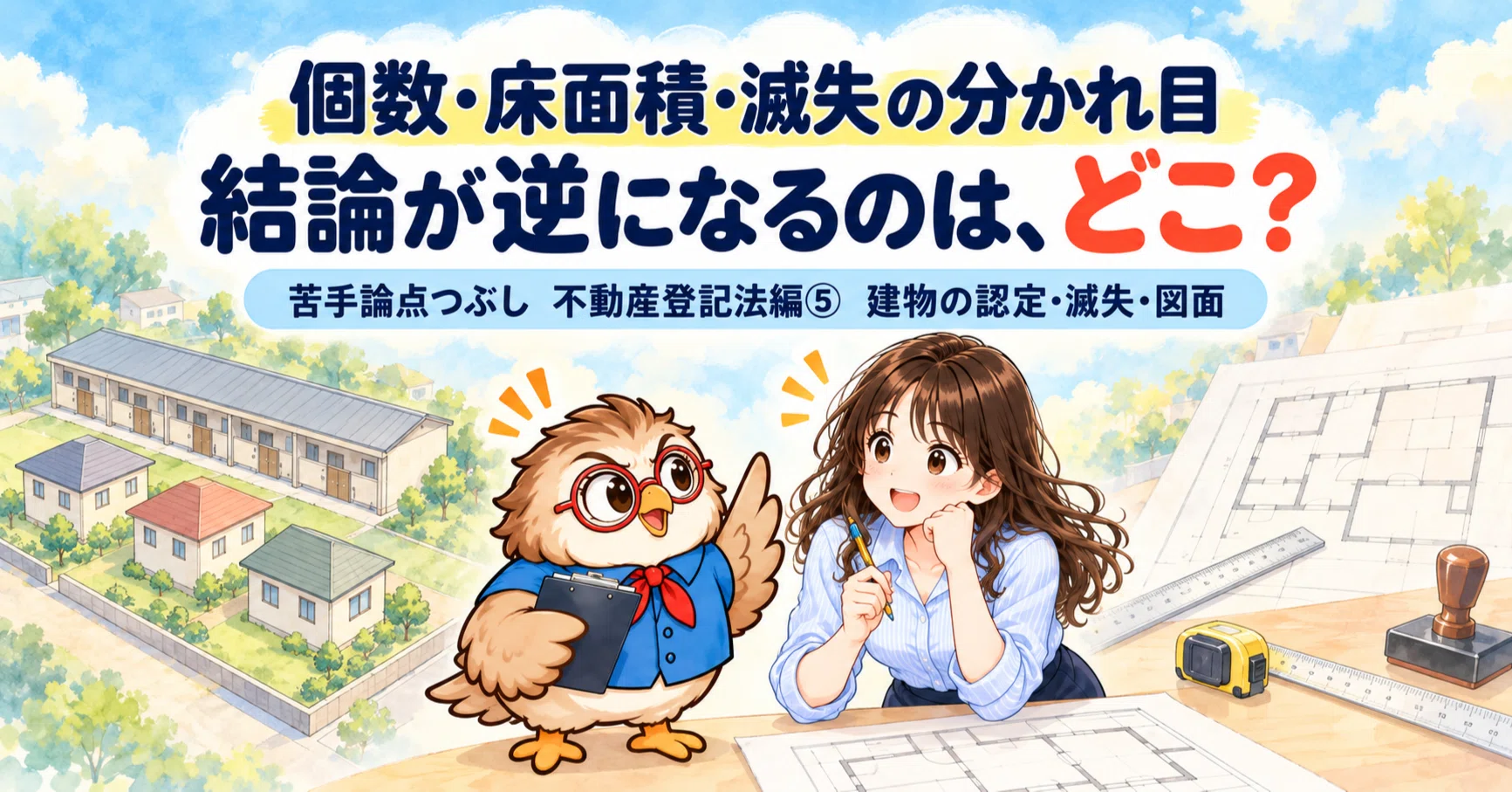 土地家屋調査士受験生向け】直前期の苦手論点つぶし総合記事②不動産