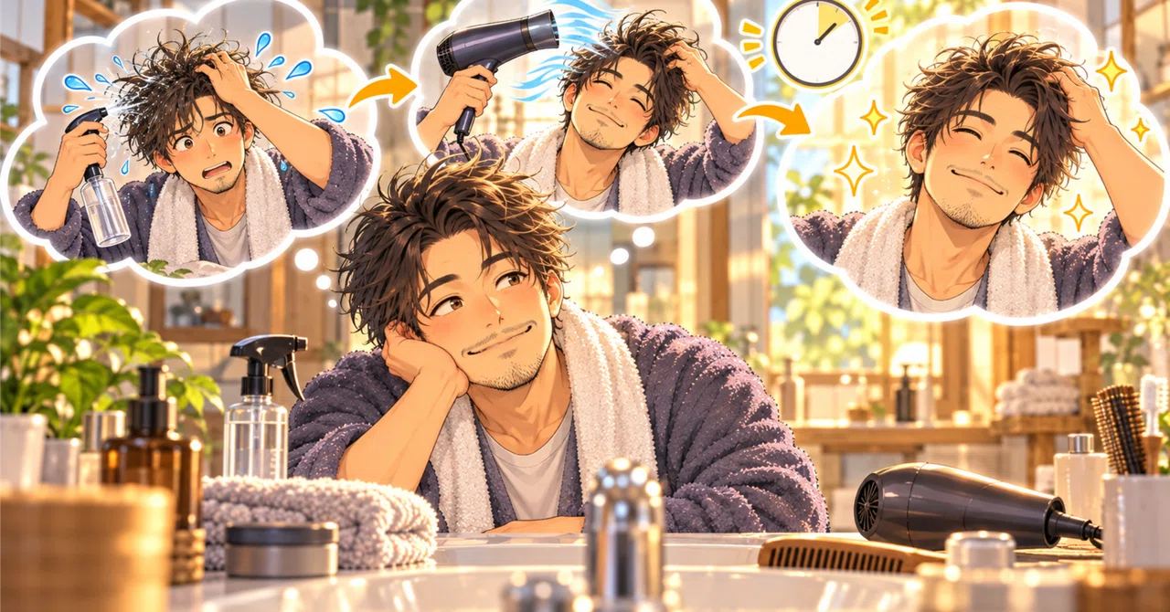 Men can style their hair without wax! Easy 3-minute morning routine for ...